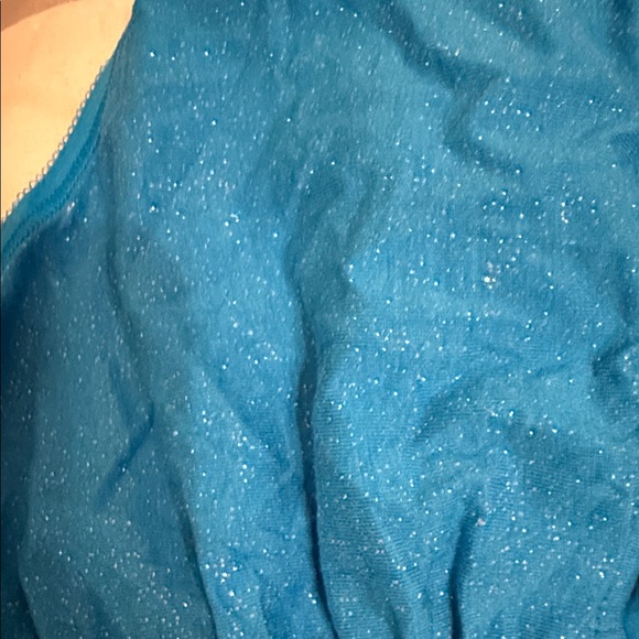 Victoria's Secret Blue and Silver Sparkle Ruched Panties, new w/tag - Picture 4 of 4